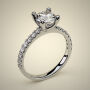 PAVE SOLITAIRE RING ENG048